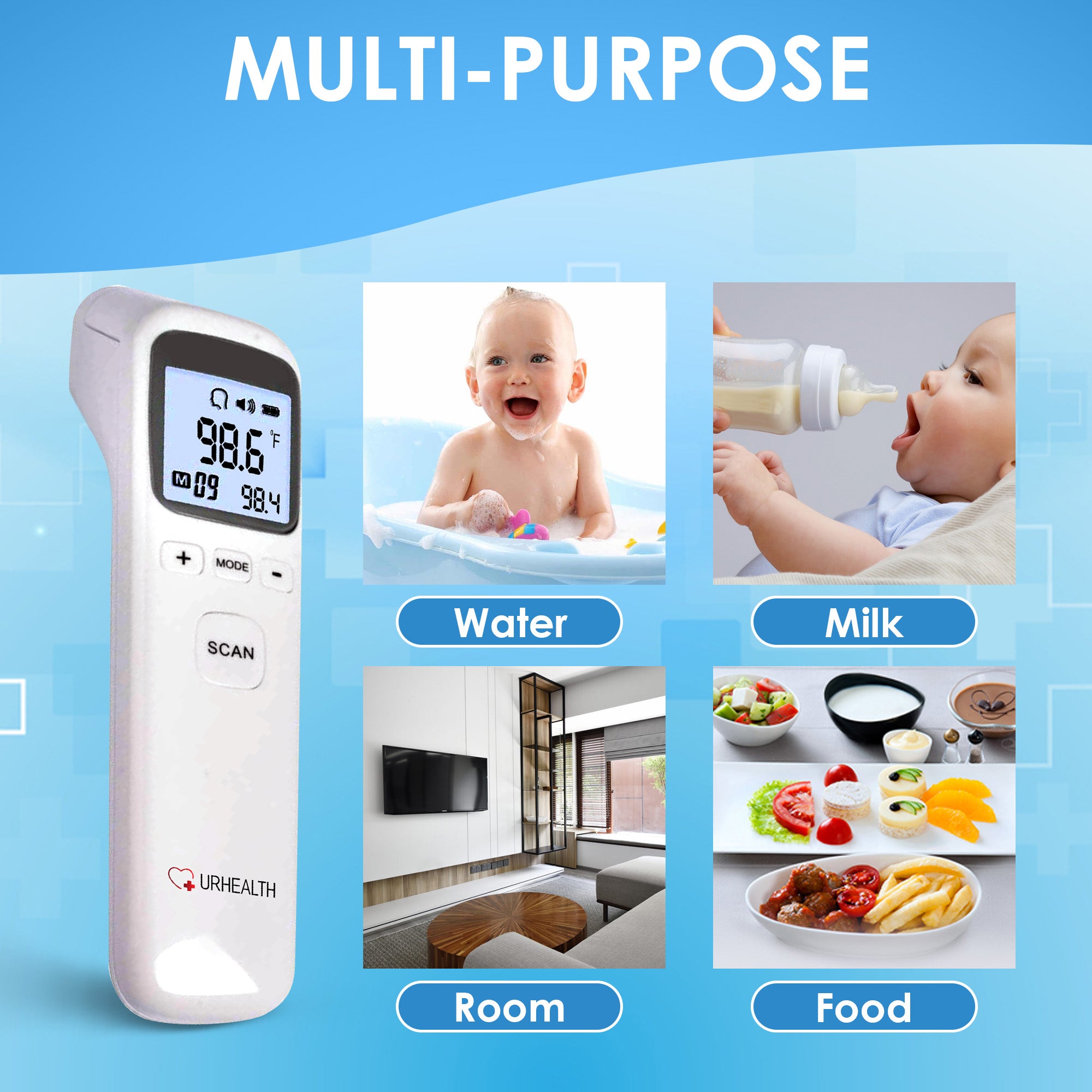 URHEALTH Multi-Button Infrared Thermometer