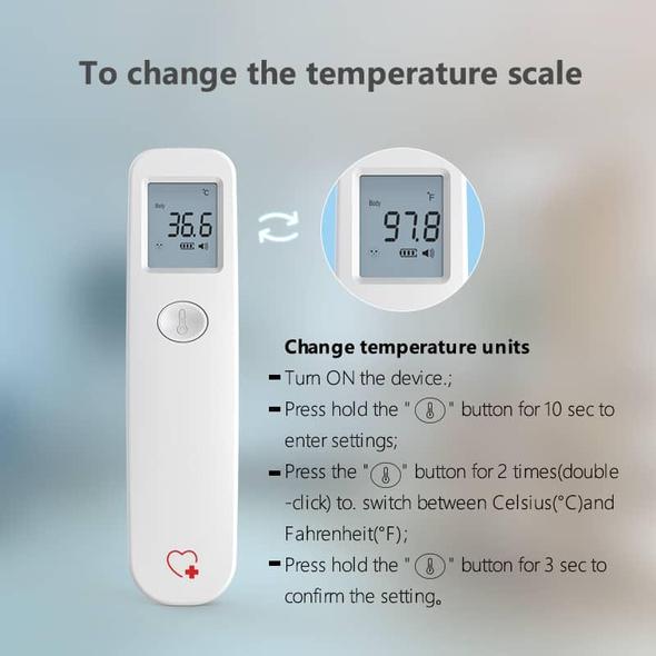 URHEALTH™ LX201 Infrared Thermometer for Baby and Adults
